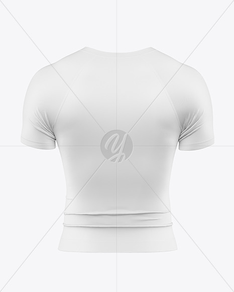 Men’s Compression T-Shirt Mockup - Back View