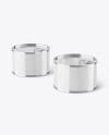 Two Tin Cans w/ Glossy Finish Mockup