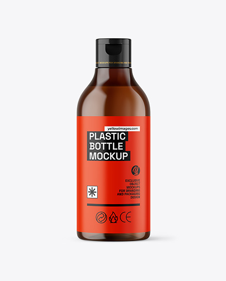 Amber Cosmetic Bottle Mockup Amber Cosmetic Bottle Mockup