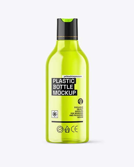 Color Plastic Cosmetic Bottle Mockup