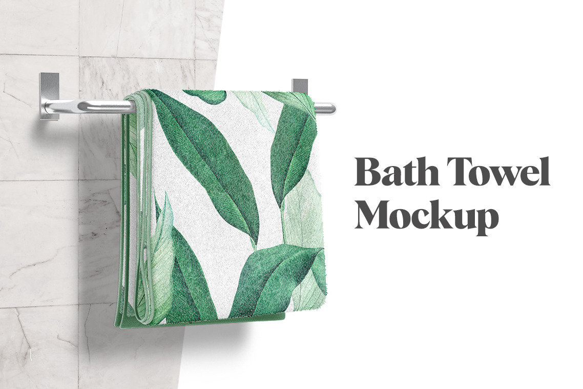 Bath Towel Mockup