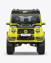 Pickup Off-Road Truck Mockup - Front View