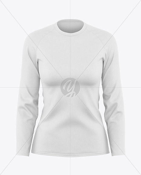 Women's Raglan Long Sleeve T-Shirt Mockup