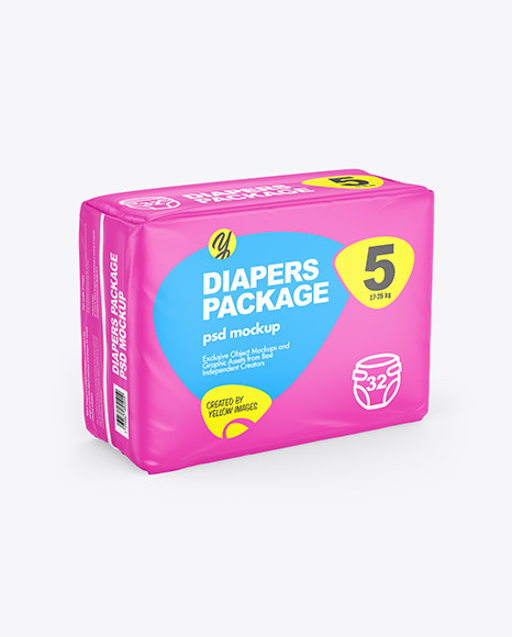 Diapers Package Mockup