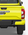 Pickup Truck Mockup - Back View