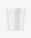 Glossy Ice Cream Cup Mockup