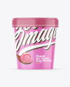 Glossy Ice Cream Cup Mockup