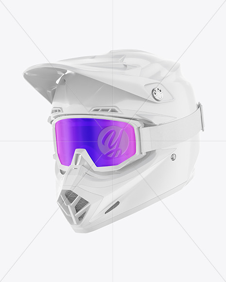 Motocross Helmet Mockup