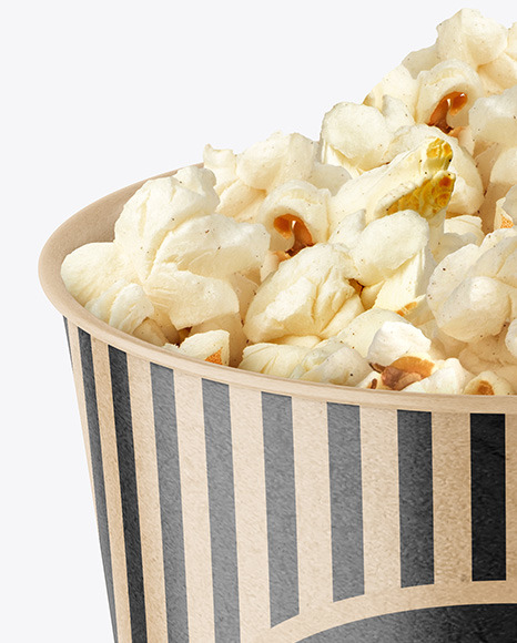 Kraft Popcorn Bucket Mockup