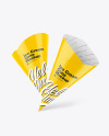 Two Glossy Ice Cream Cones Mockup