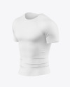 Men’s Compression T-Shirt Mockup - Half Side View