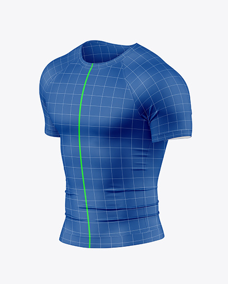 Men’s Compression T-Shirt Mockup - Half Side View