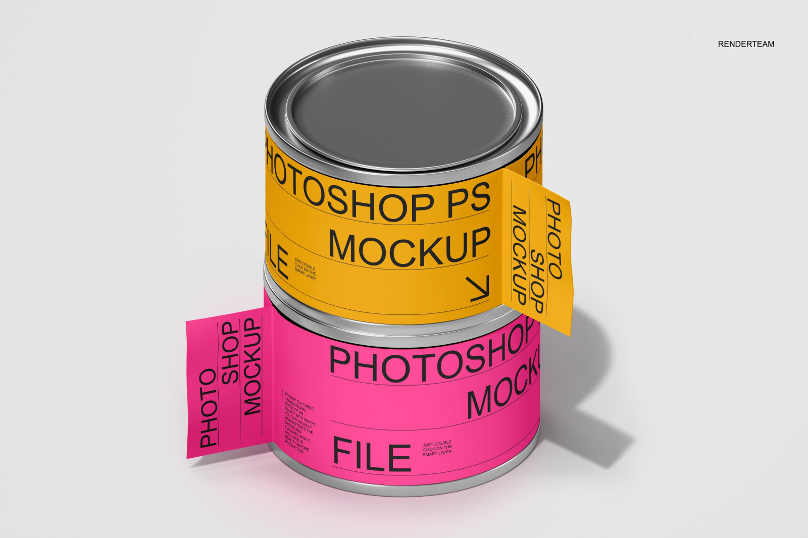 Paint Can Mockup Set Paint Can Mockup Set