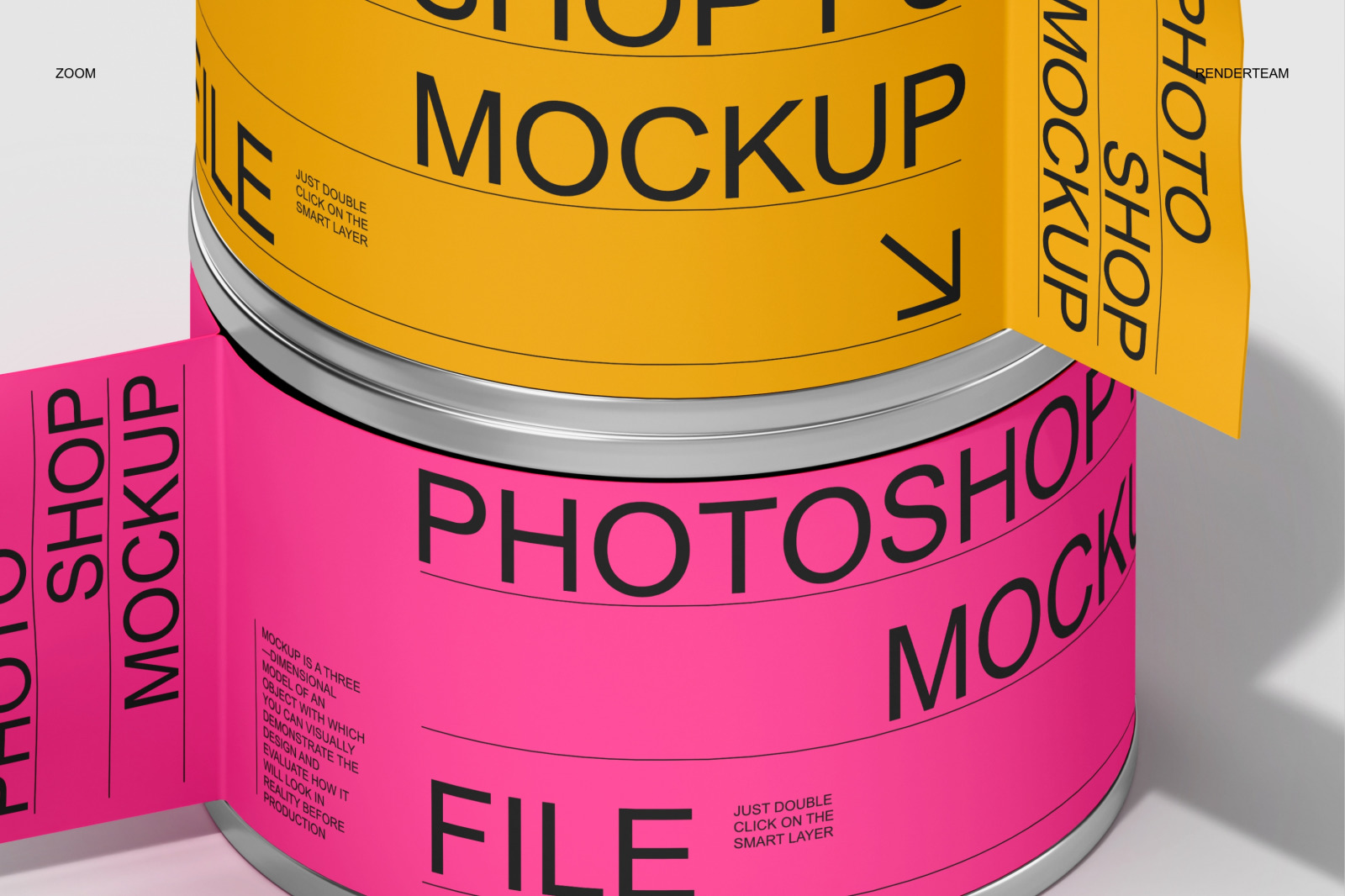 Paint Can Mockup Set Paint Can Mockup Set