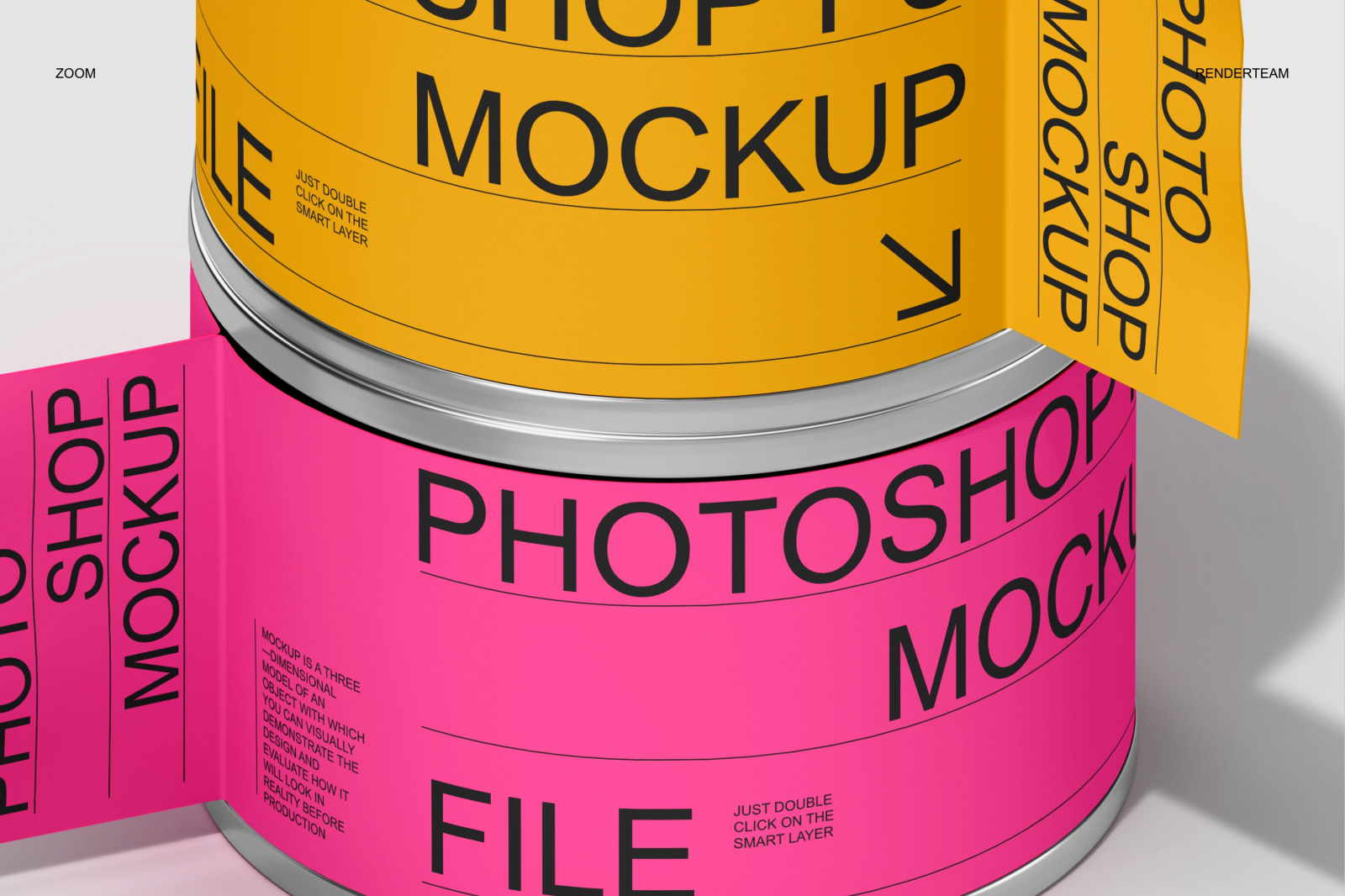 Paint Can Mockup Set