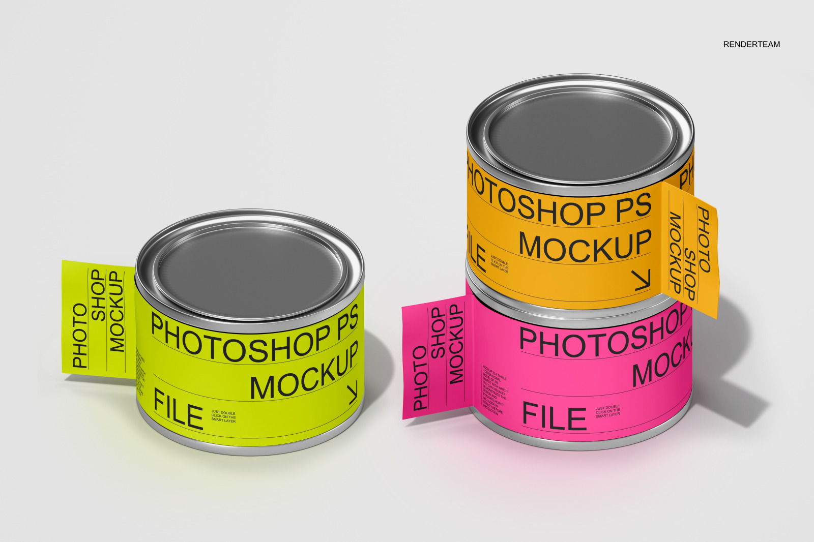 Paint Can Mockup Set Paint Can Mockup Set