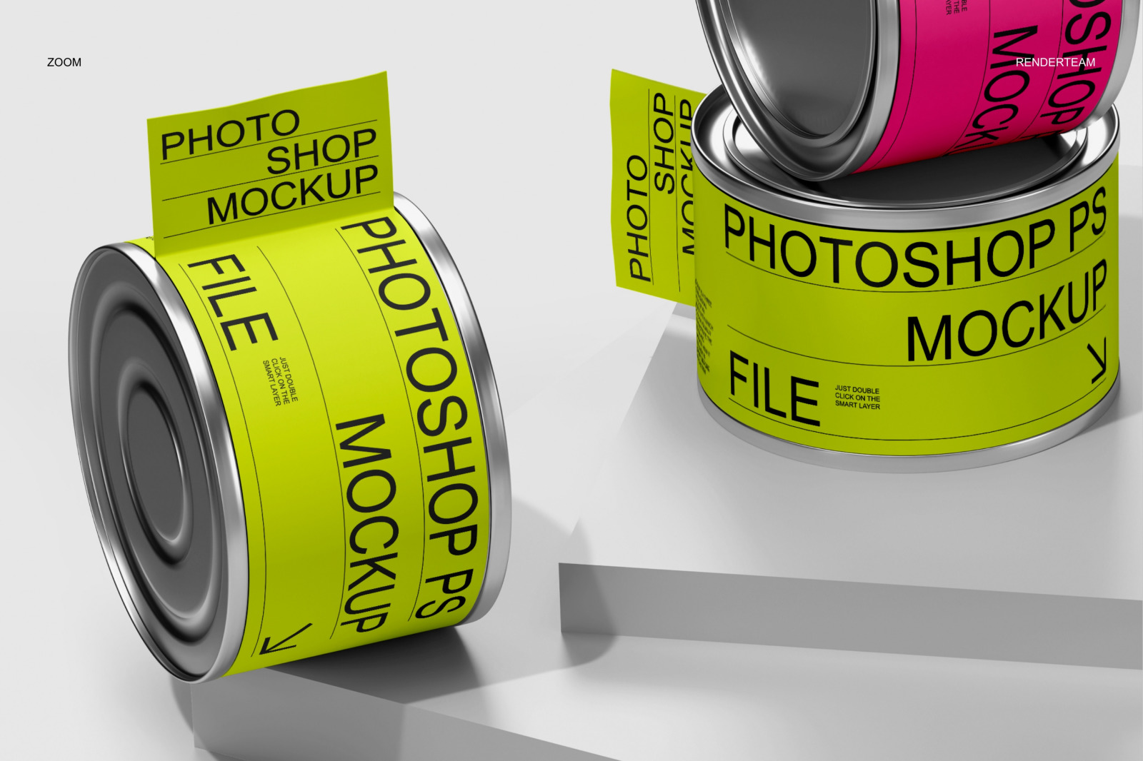 Paint Can Mockup Set Paint Can Mockup Set
