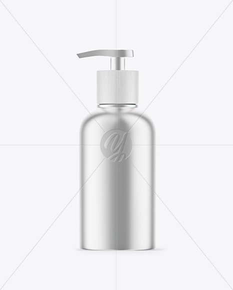 Metallic Pump Bottle Mockup