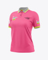 Women's Polo T-Shirt Mockup - Half Side View