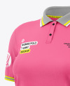 Women's Polo T-Shirt Mockup - Half Side View