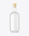 Clear Glass Vodka Bottle Mockup Clear Glass Vodka Bottle Mockup