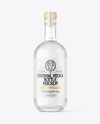 Clear Glass Vodka Bottle Mockup Clear Glass Vodka Bottle Mockup