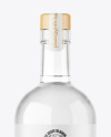 Clear Glass Vodka Bottle Mockup