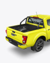 Pickup Truck Mockup - Back Half Side View