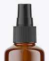 Amber Cosmetic Spray Bottle Mockup