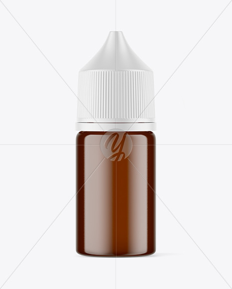 Amber Dropper Bottle Mockup