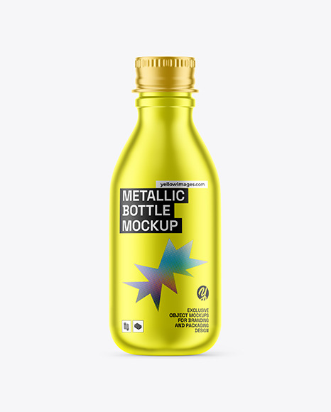 Metallic Bottle Mockup