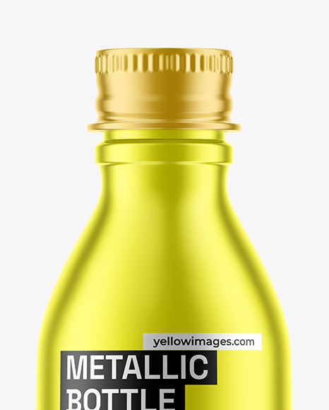 Metallic Bottle Mockup