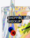 Holographic Shopping Bag Mockup