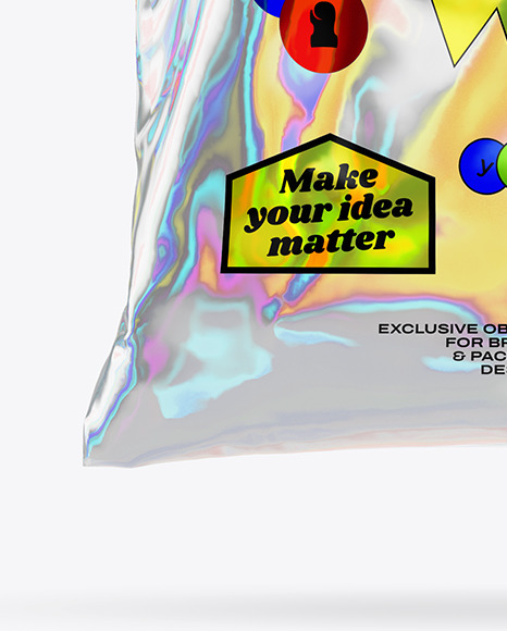 Holographic Shopping Bag Mockup