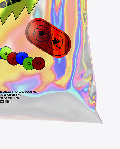 Holographic Shopping Bag Mockup