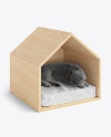 Pet House With Cat Mockup