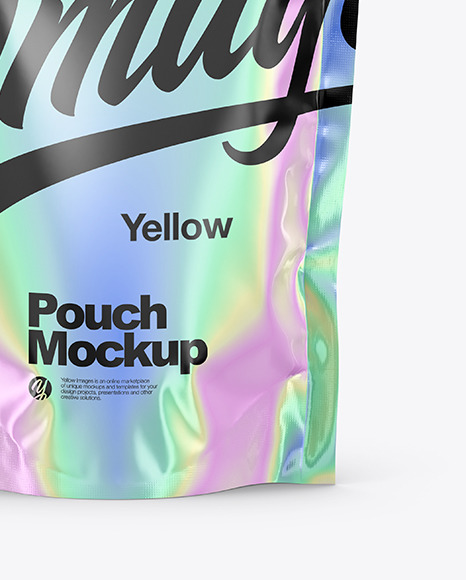 Holographic Pouch Mockup