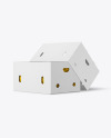 Corrugated Box with Bananas Mockup