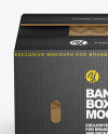 Corrugated Box with Bananas Mockup