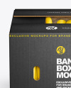 Corrugated Box with Bananas Mockup