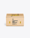 Kraft Box with Bananas Mockup