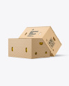 Kraft Box with Bananas Mockup