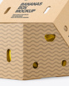 Kraft Box with Bananas Mockup