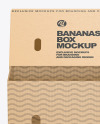 Kraft Box with Bananas Mockup