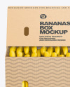 Kraft Box with Bananas Mockup