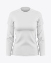 Women&#039;s Double-Layer Sleeve T-Shirt Mockup