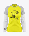 Women's Double-Layer Sleeve T-Shirt Mockup