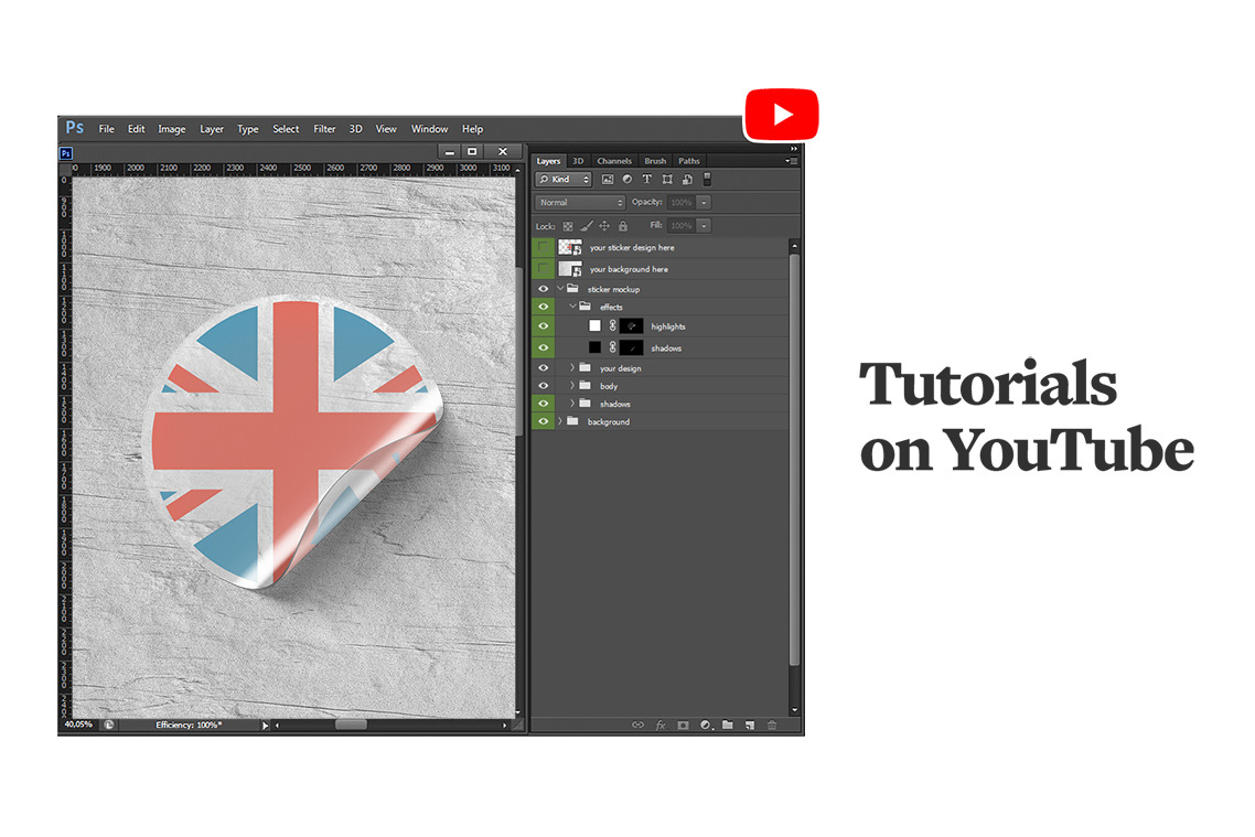 Transparent Sticker Mockup Transparent Sticker Mockup