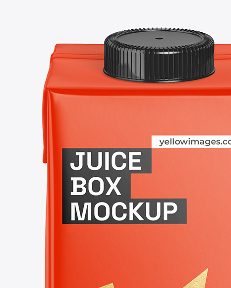 Carton Juice Box Mockup