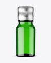 Green Glass Bottle Mockup